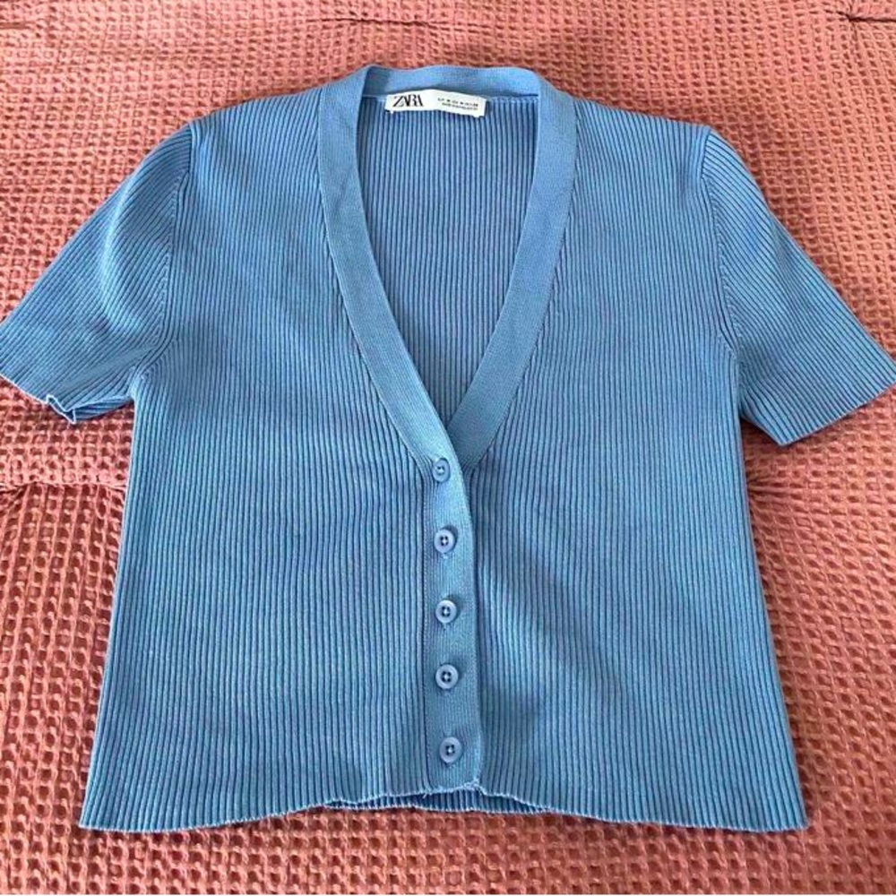 ZARA cropped knit top